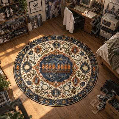 Divergence Meter Medallion Round Rug - Steins Gate Chair Mat