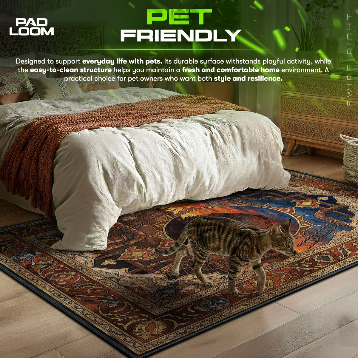 The Dome Monument Rug - Rust Chair Mat