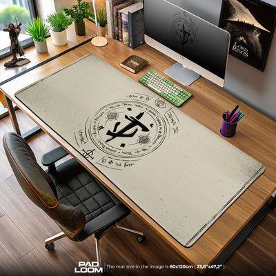 Doom Mouse Pad, Hell Sigil Gamer Desk Mat