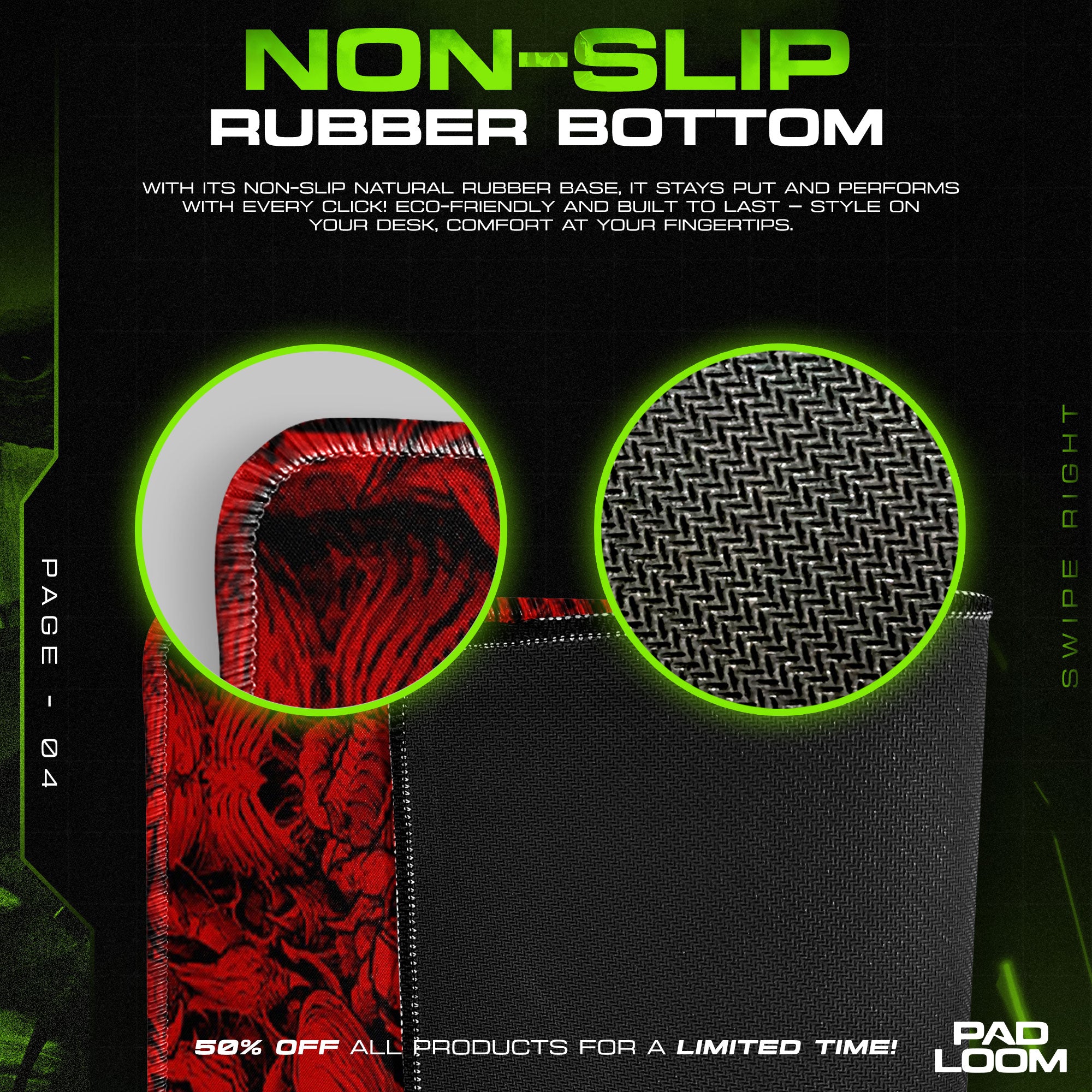 Doom Mouse Pad, Hellspawn Horde Gamer Desk Mat