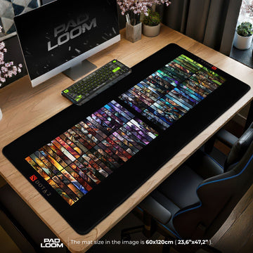 Dota 2 Heroes Mouse Pad - Battle Arena Gaming Desk Mat Padloom