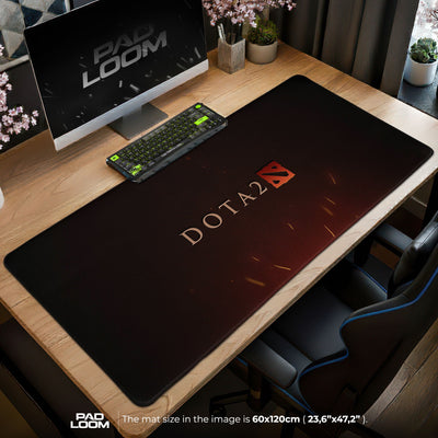 Dota 2 Logo Mouse Pad - Minimalist Gaming Desk Mat