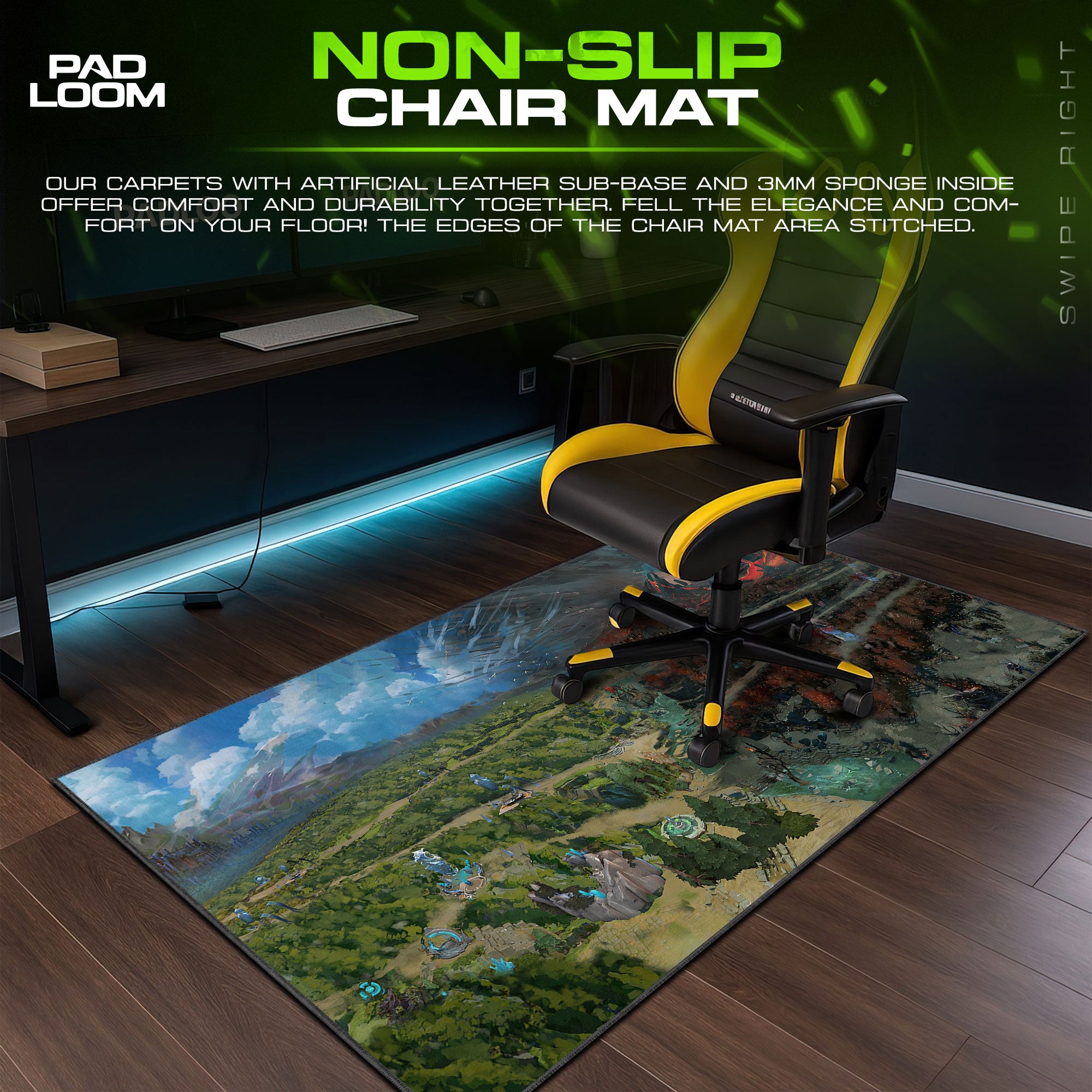 Dota 2 Map Mouse Pad, Radiant vs Dire Gaming Desk Mat