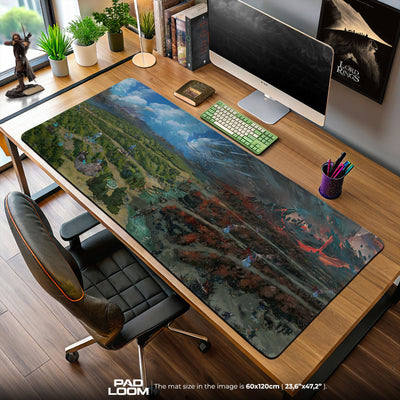 Dota 2 Map Mouse Pad, Radiant vs Dire Gaming Desk Mat