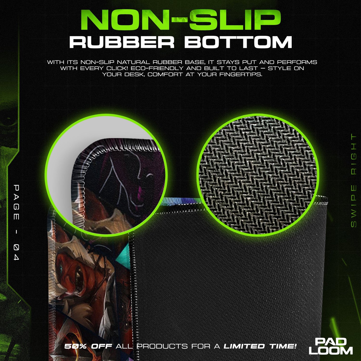 Dota 2 Mouse Pad, Hero Collage Gamer Desk Mat Padloom