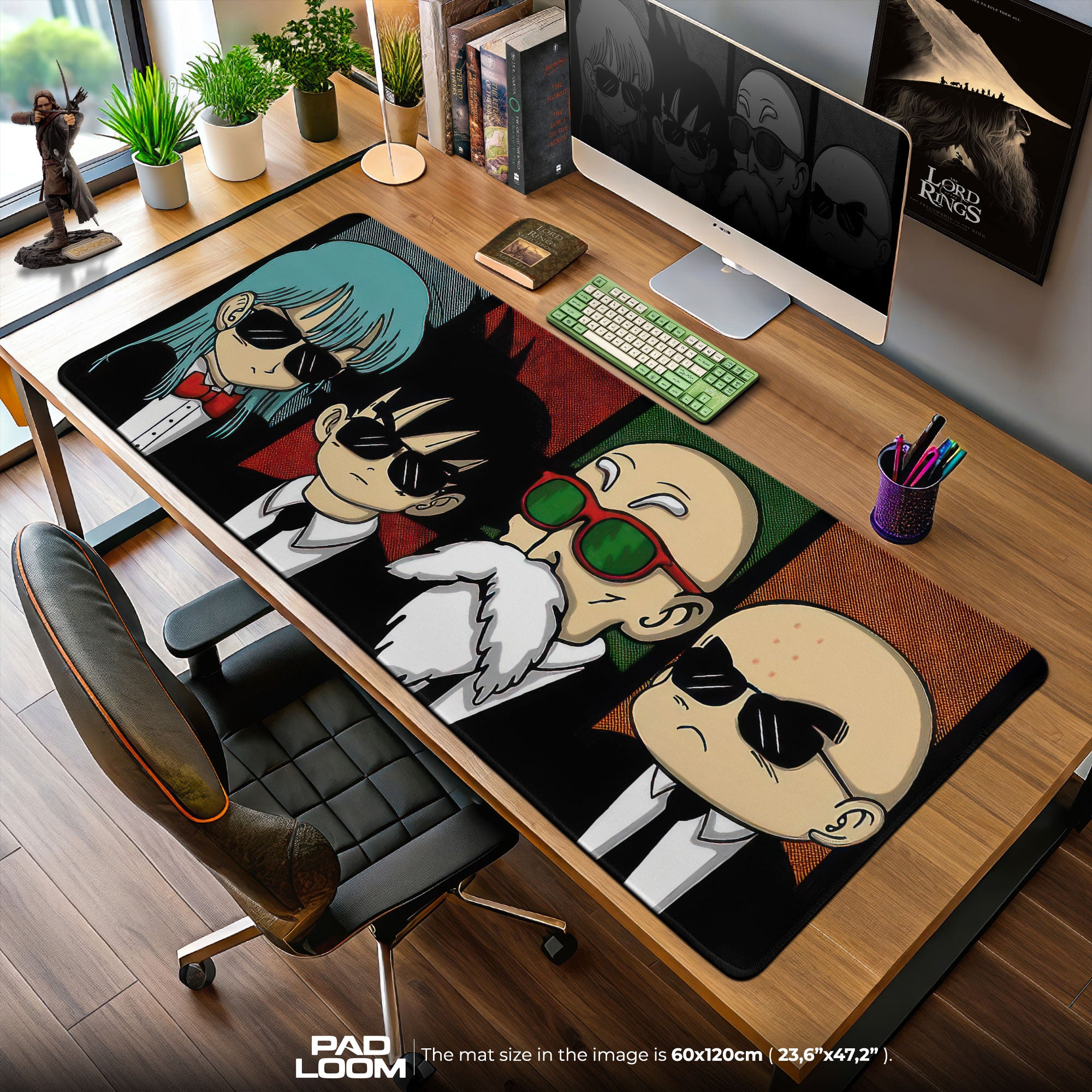Dragon Ball Cool Squad Mouse Pad, Anime Gaming Desk Mat