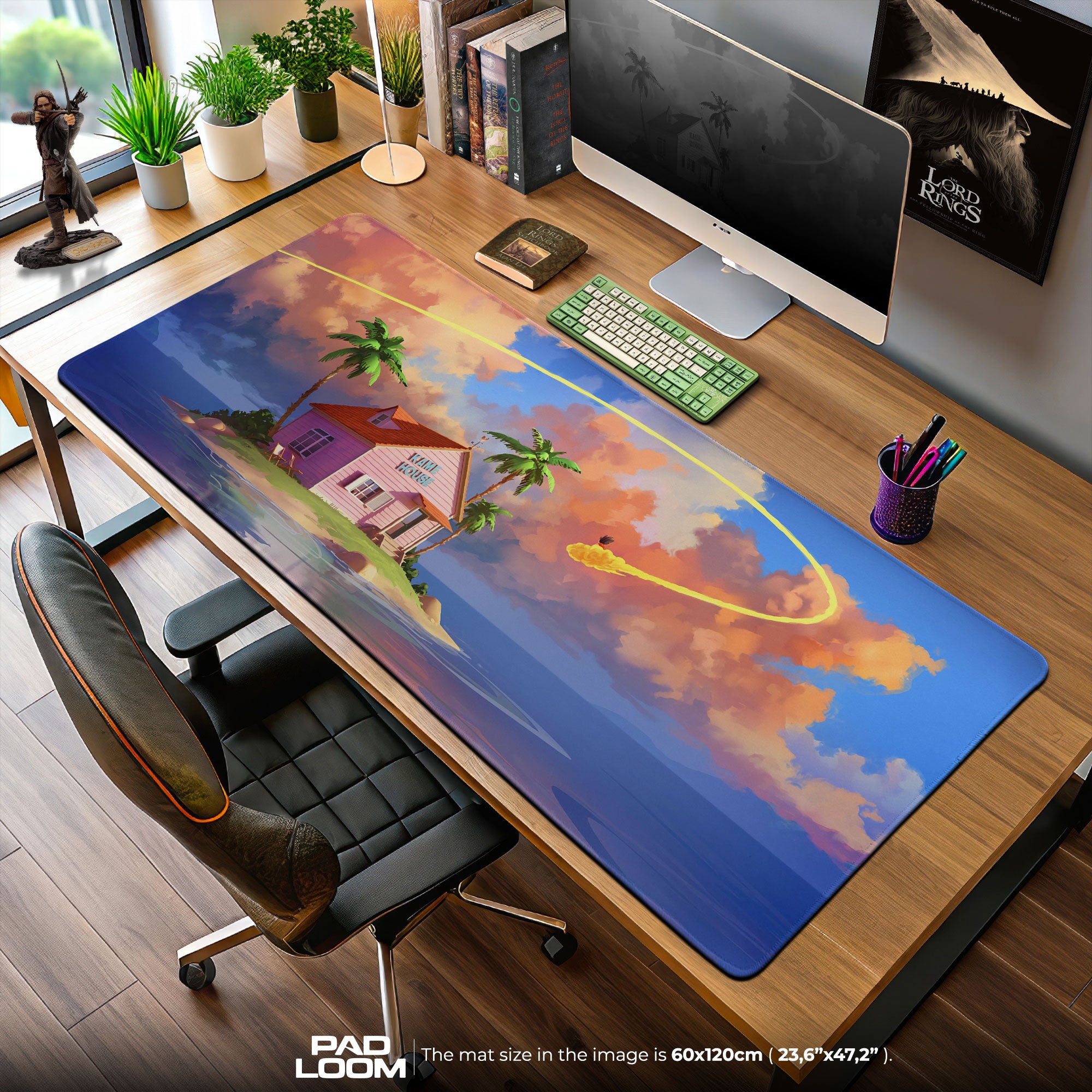 Dragon Ball Kame House Mouse Pad, Anime Desk Mat