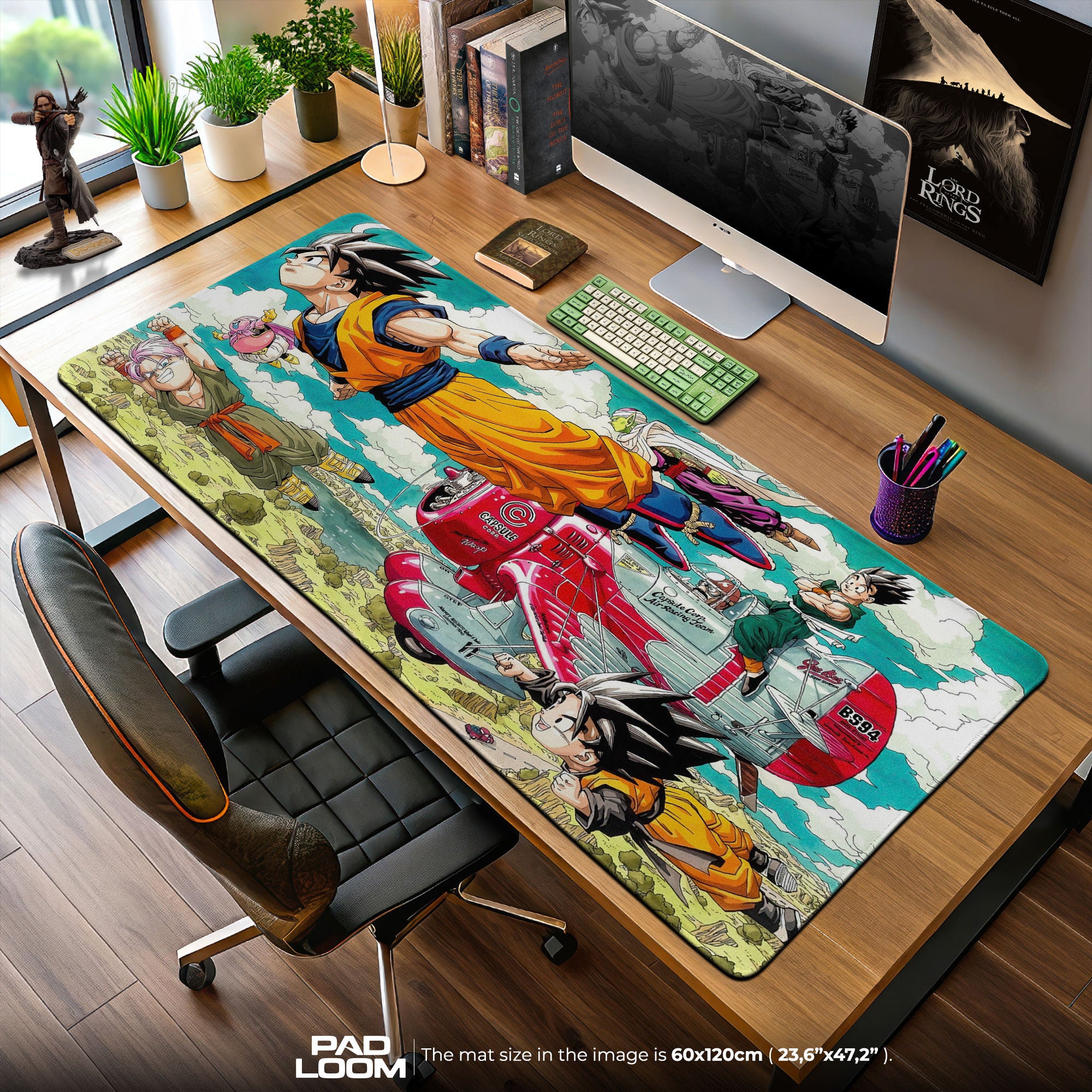 Dragon Ball Mouse Pad, Goku & Z Fighters Capsule Corp Gaming Desk Mat