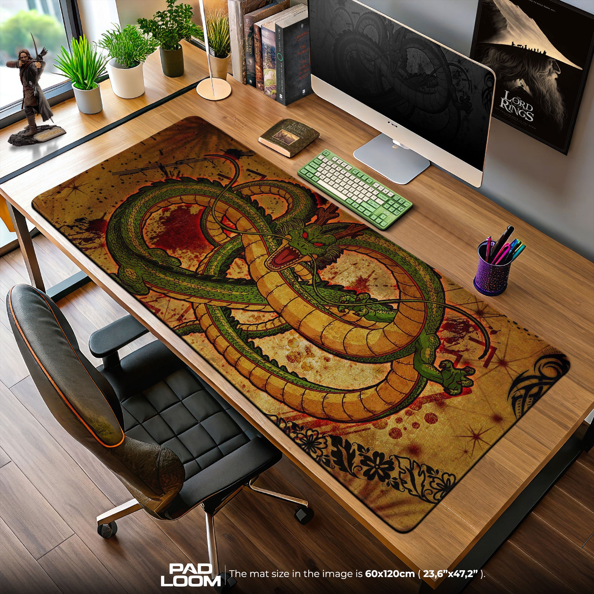 Dragon Ball Shenron Mouse Pad, Anime Eternal Dragon Desk Mat