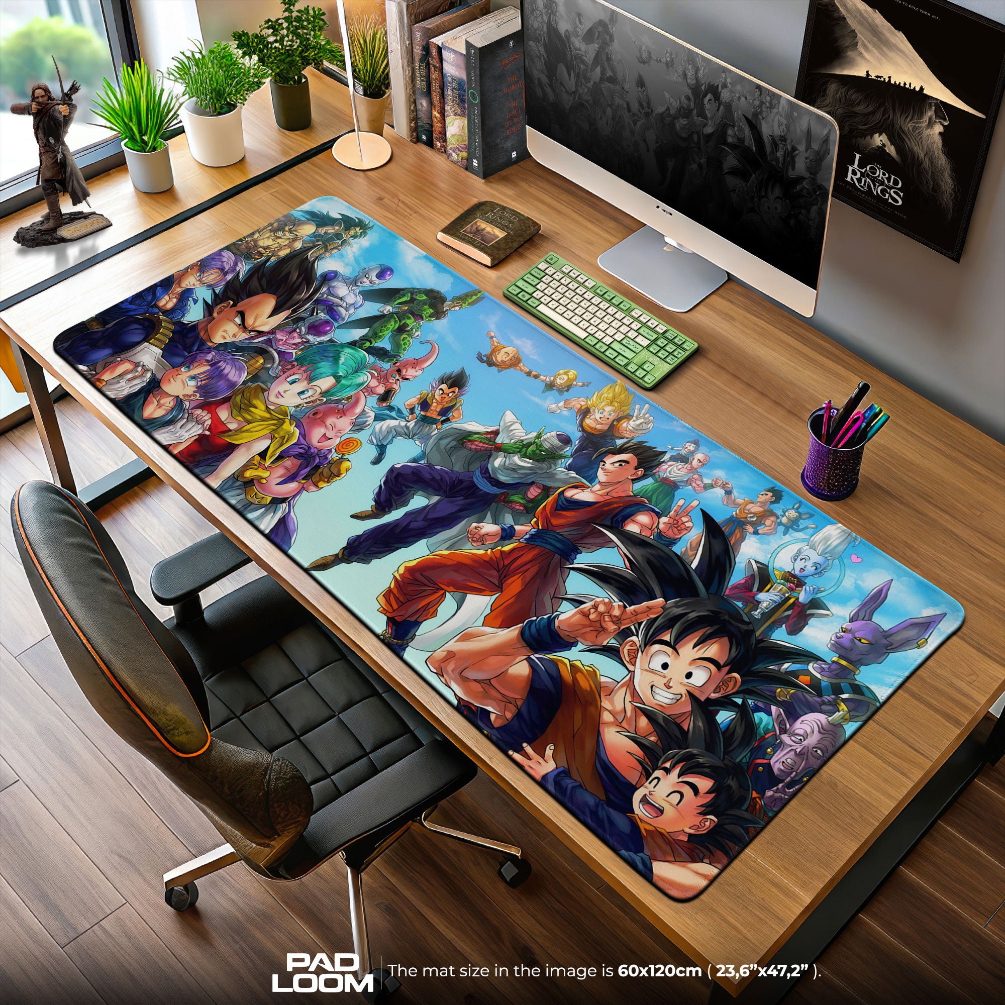Dragon Ball Z Family Mouse Pad, Anime Heroes Desk Mat