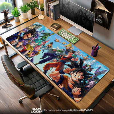 Dragon Ball Z Family Mouse Pad, Anime Heroes Desk Mat