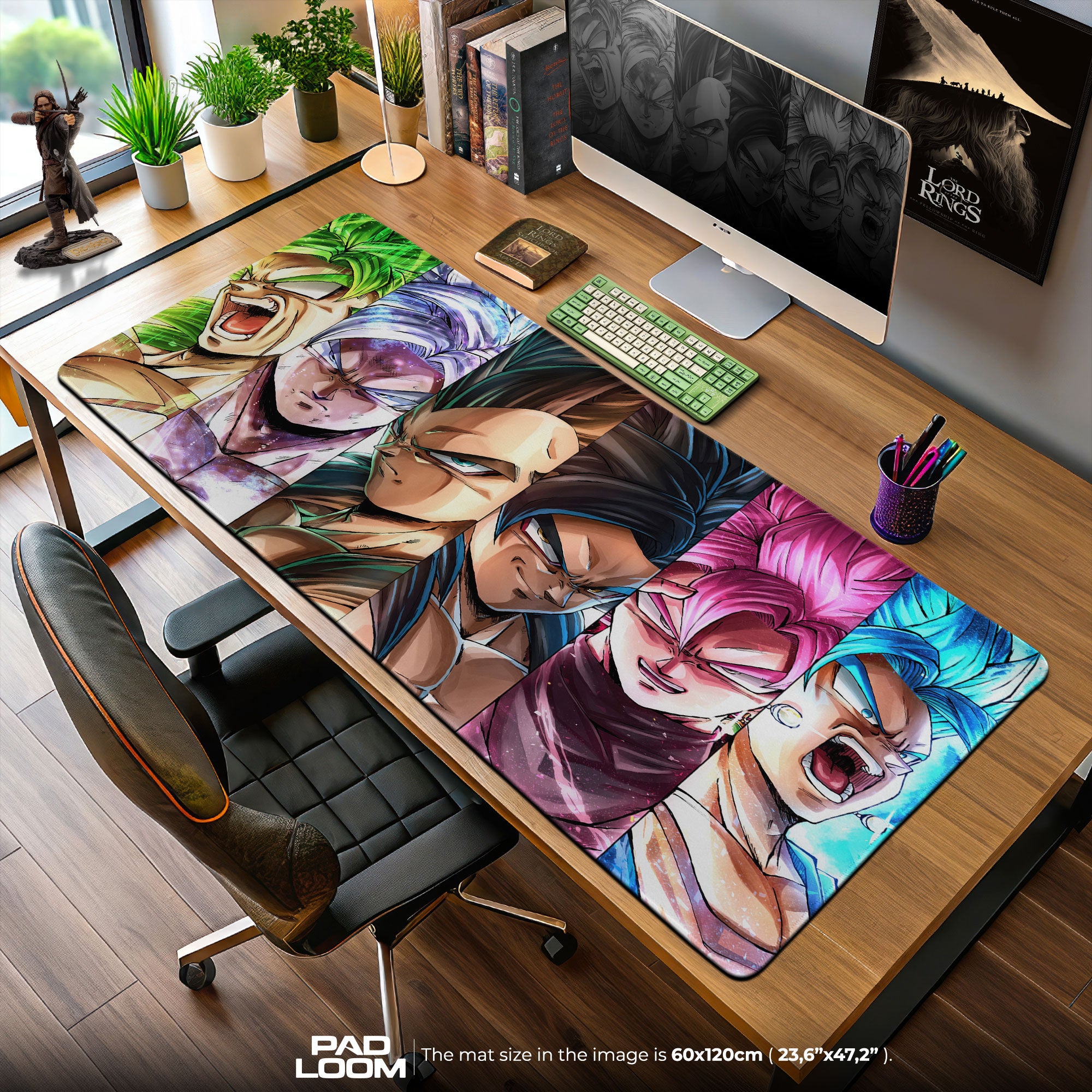 Dragon Ball Z Mouse Pad – Saiyan Warriors Anime Desk Mat