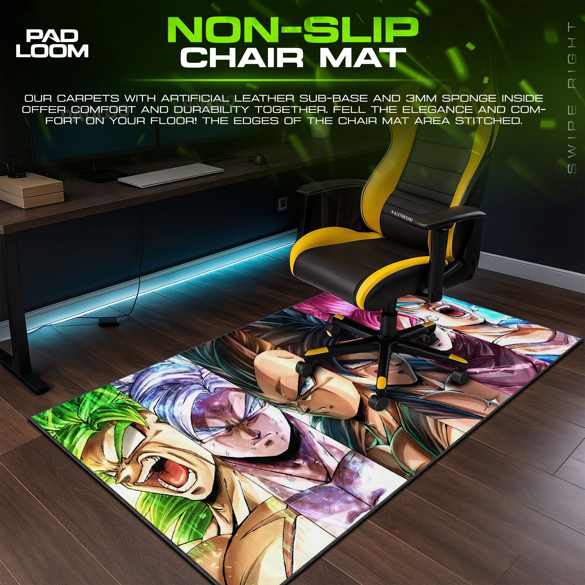 Dragon Ball Z Mouse Pad – Saiyan Warriors Anime Desk Mat