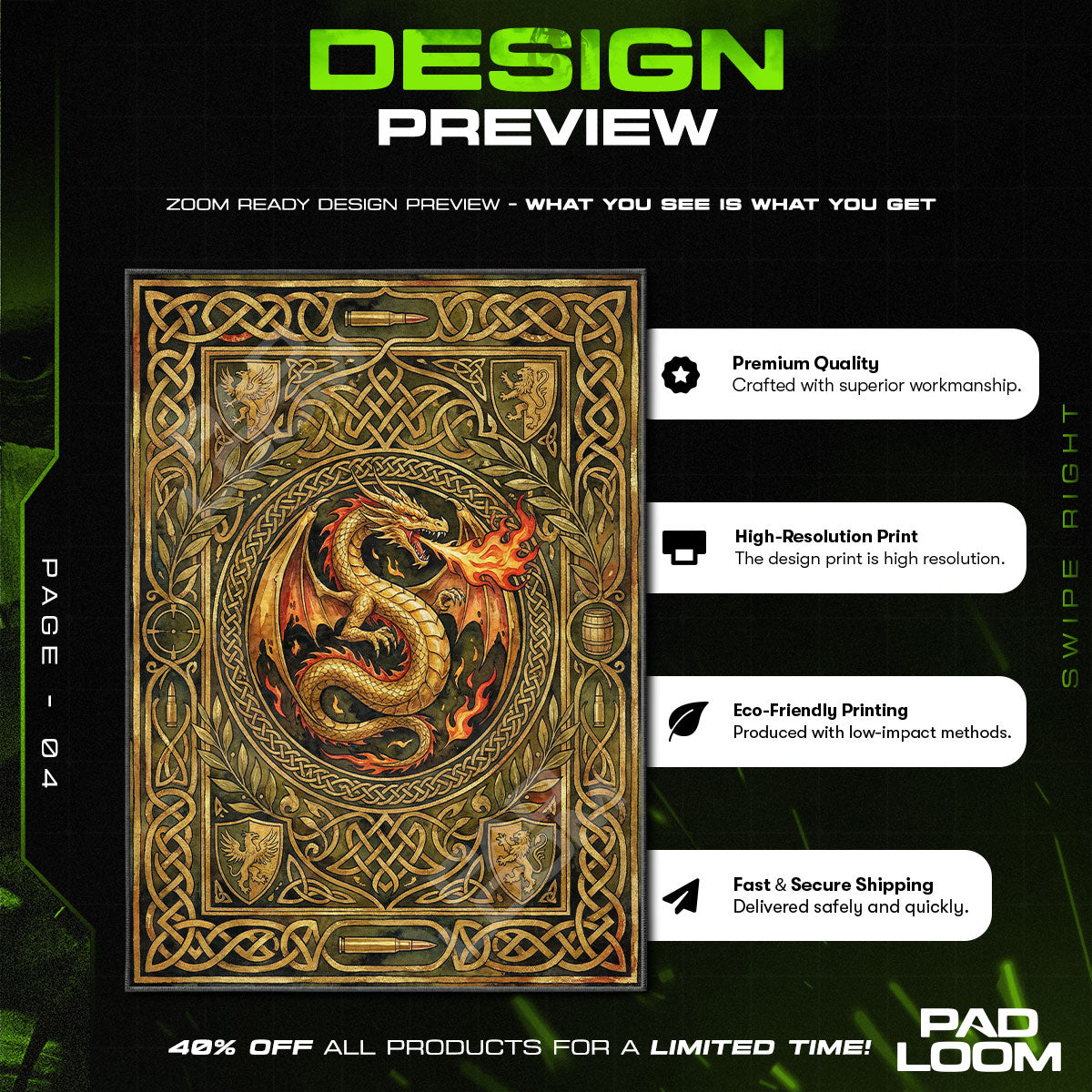 Dragon Lore Legendary Rug - CS2 Chair Mat