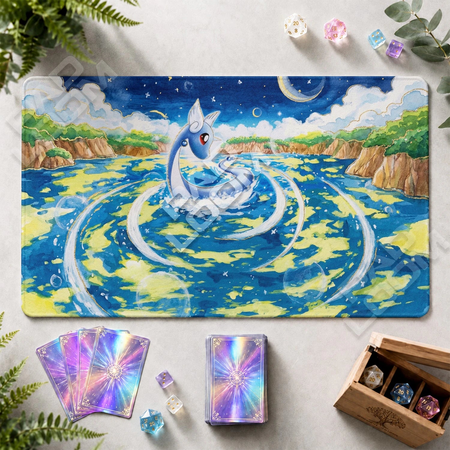 Dragonair Lagoon Playmat - Pokemon TCG Mat