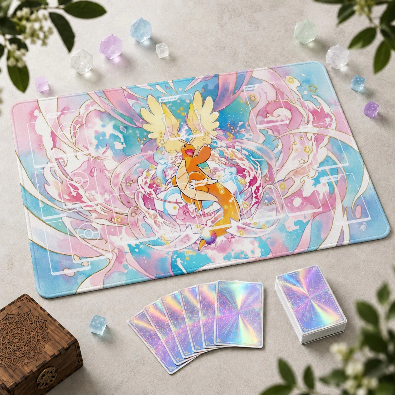 Dragonite Pastel Playmat - Pokemon TCG Mat
