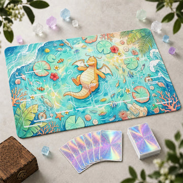 Dragonite Pond Playmat - Pokemon TCG Mat