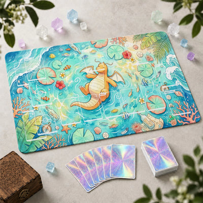 Dragonite Pond Playmat - Pokemon TCG Mat