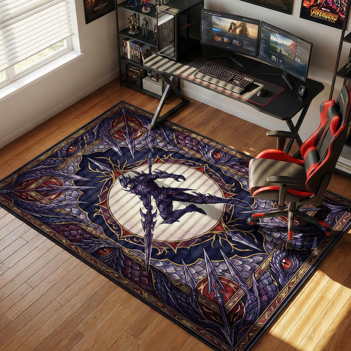 Dragoon-Drachenseelen-Teppich - Final Fantasy Stuhlunterlage