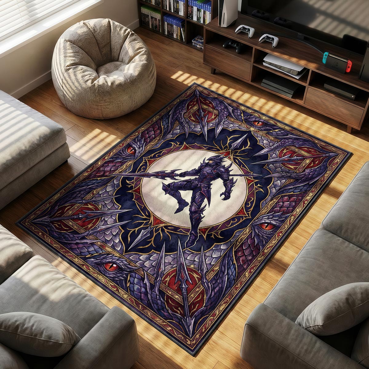 Dragoon-Drachenseelen-Teppich - Final Fantasy Stuhlunterlage