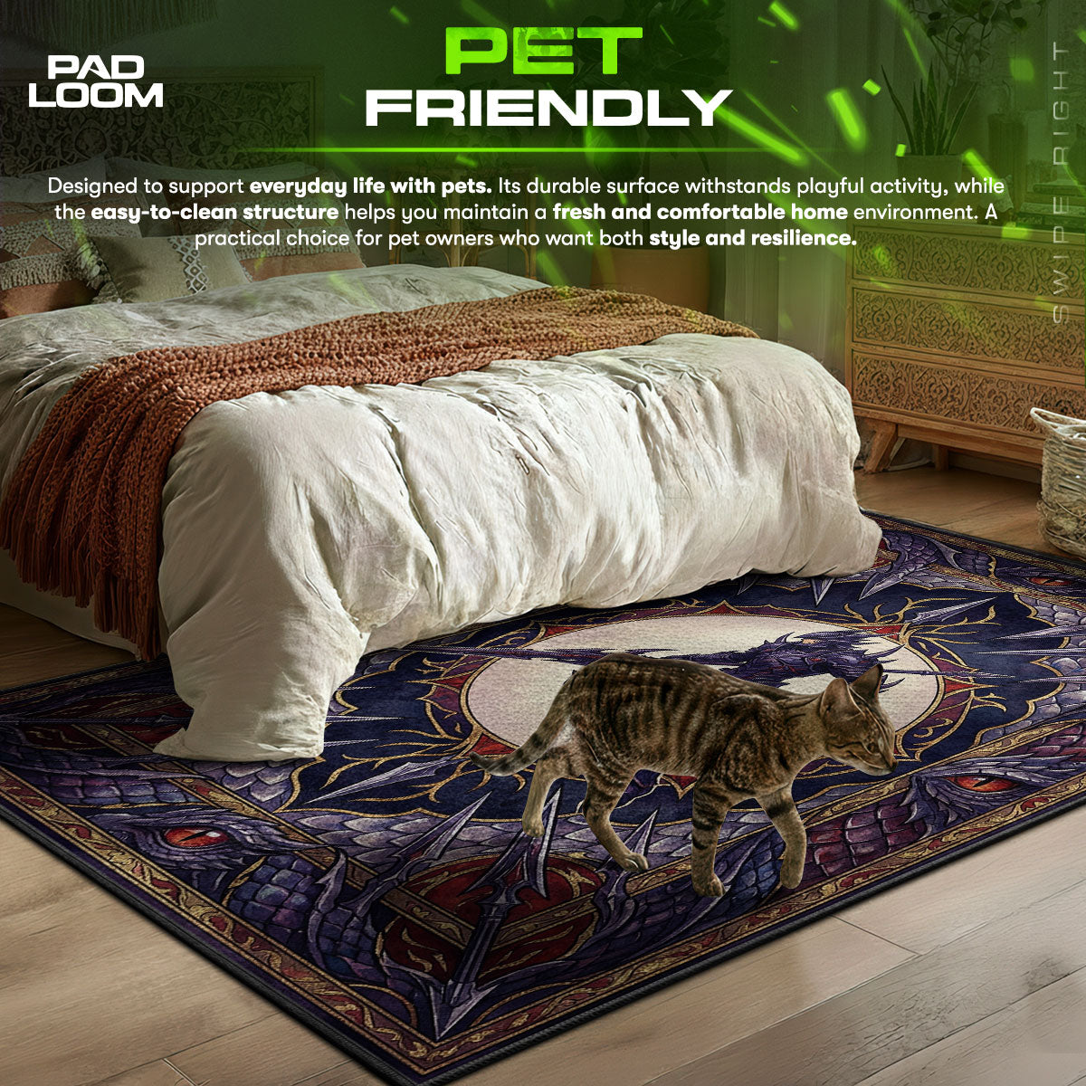 Dragoon-Drachenseelen-Teppich - Final Fantasy Stuhlunterlage