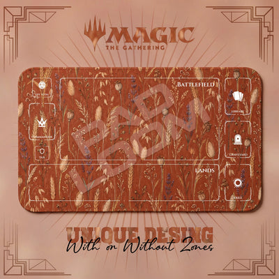 Dried Flower Terracotta Playmat - MTG Magic Mat