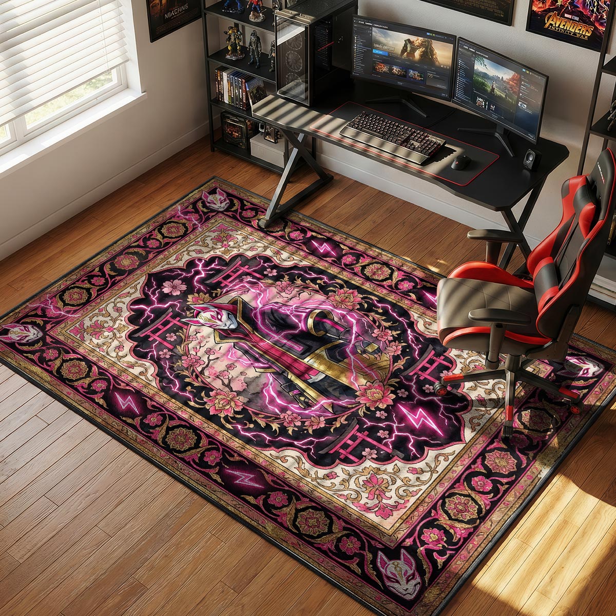Drift Kitsune Lightning Rug - Fortnite Chair Mat