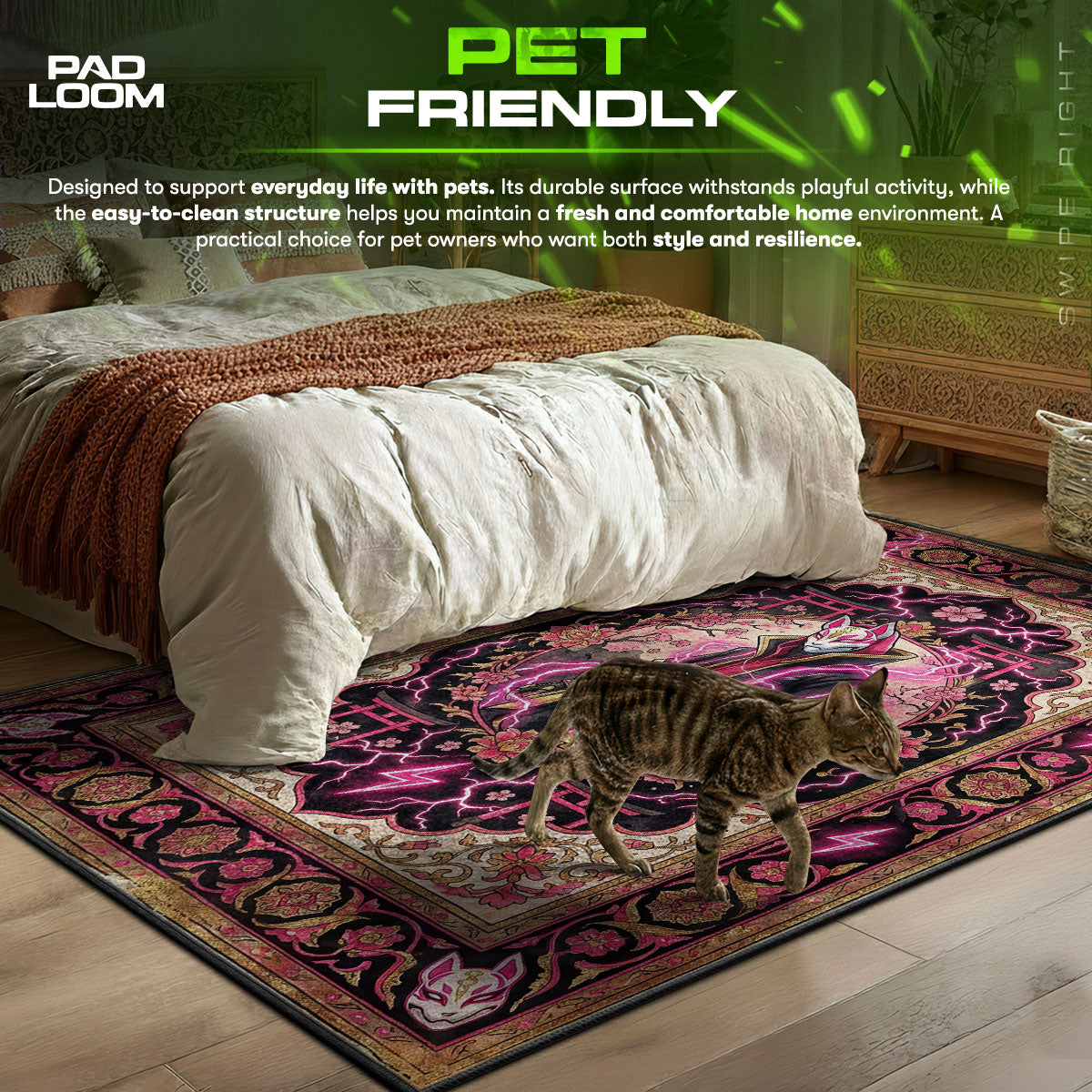 Drift Kitsune Lightning Rug - Fortnite Chair Mat