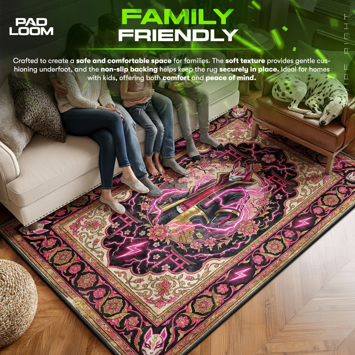 Drift Kitsune Lightning Rug - Fortnite Chair Mat