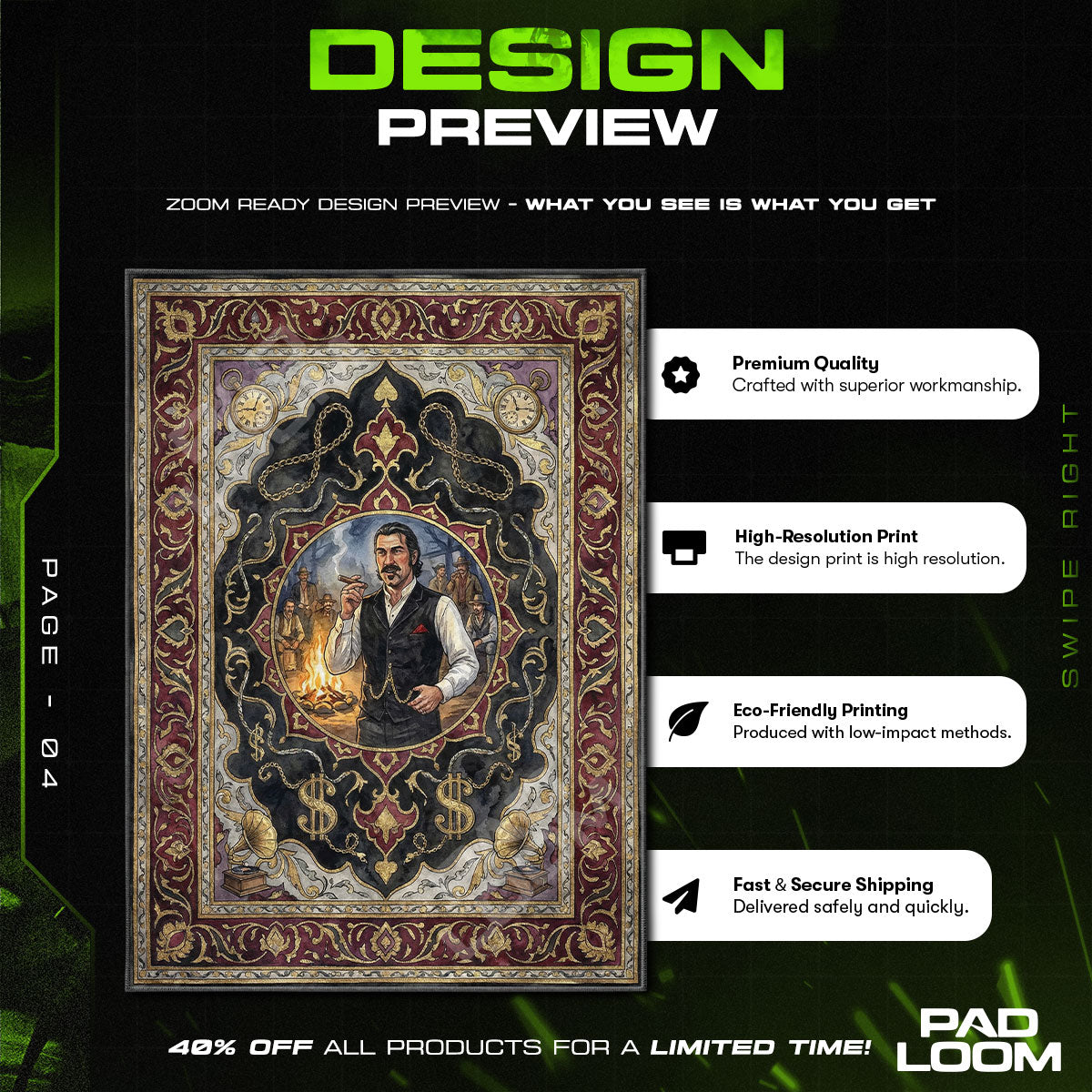 Dutch Van der Linde Glaubensmatte - RDR2 Stuhlunterlage