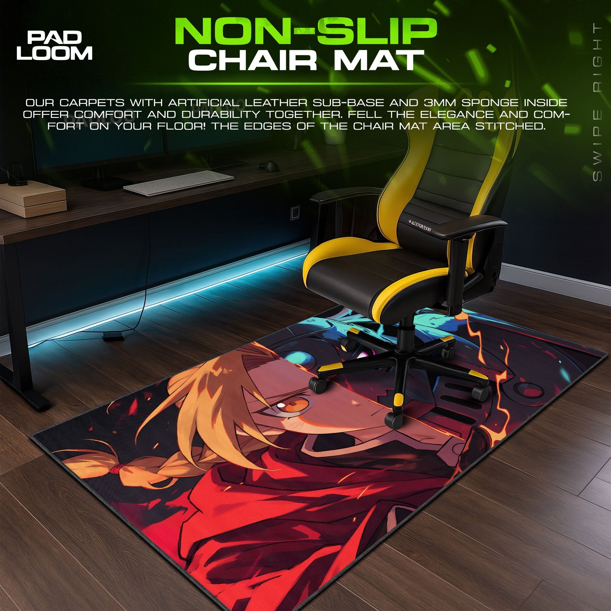 Edward & Alphonse Elric Mouse Pad, Brother’s Resolve Gaming Desk Mat Padloom