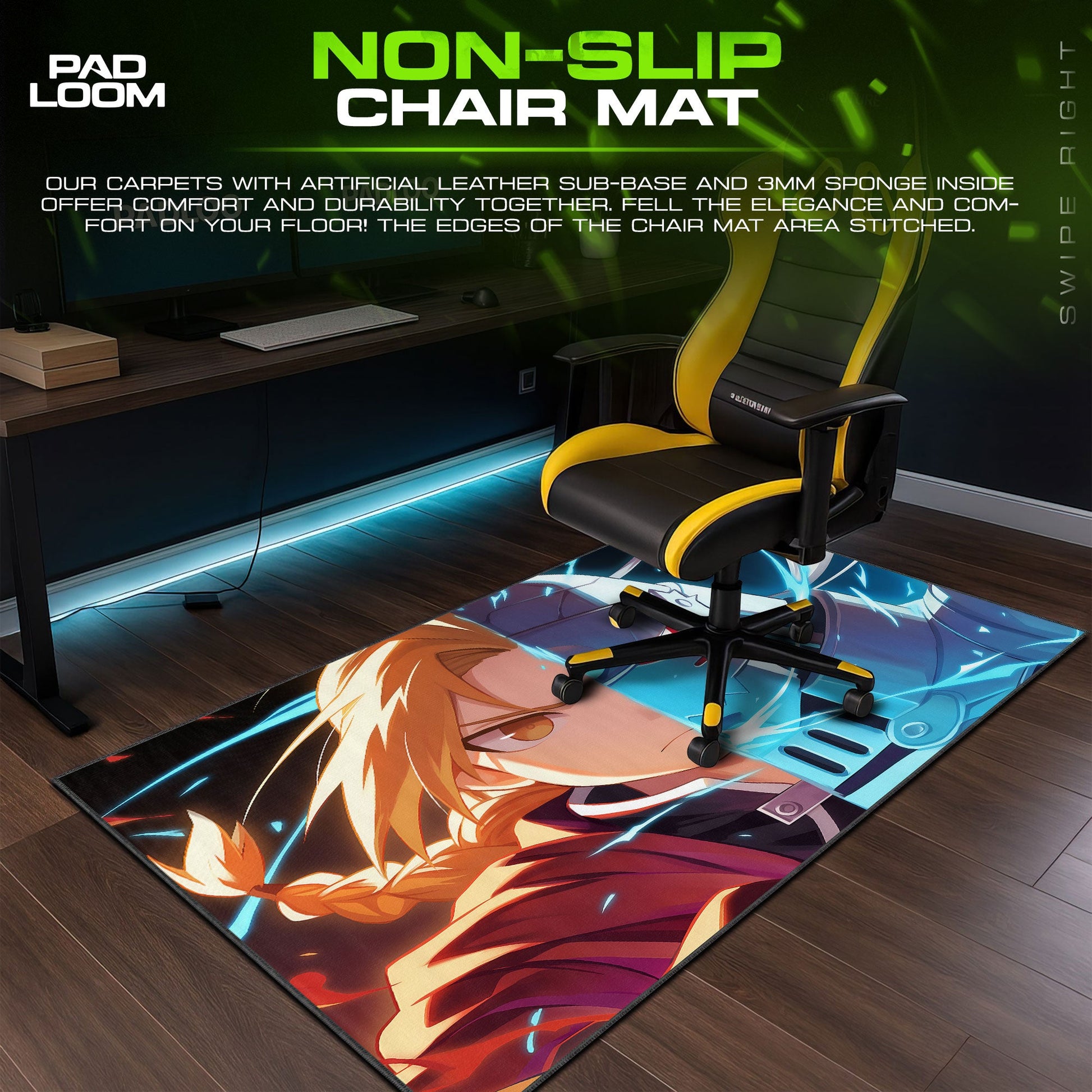 Edward & Alphonse Elric Mouse Pad, Dual Alchemy Gaming Desk Mat Padloom