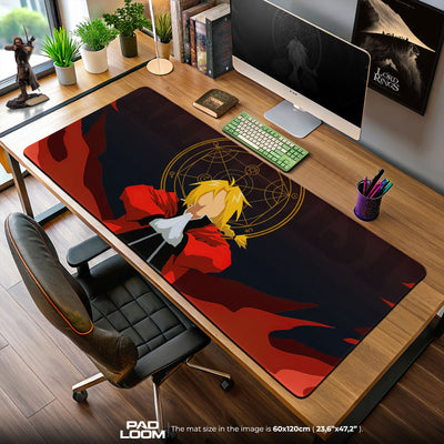 Edward Elric Mouse Pad, Transmutation Circle Gaming Desk Mat