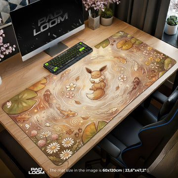 Eevee Amber Pond Mouse Pad - Pokemon Desk Mat