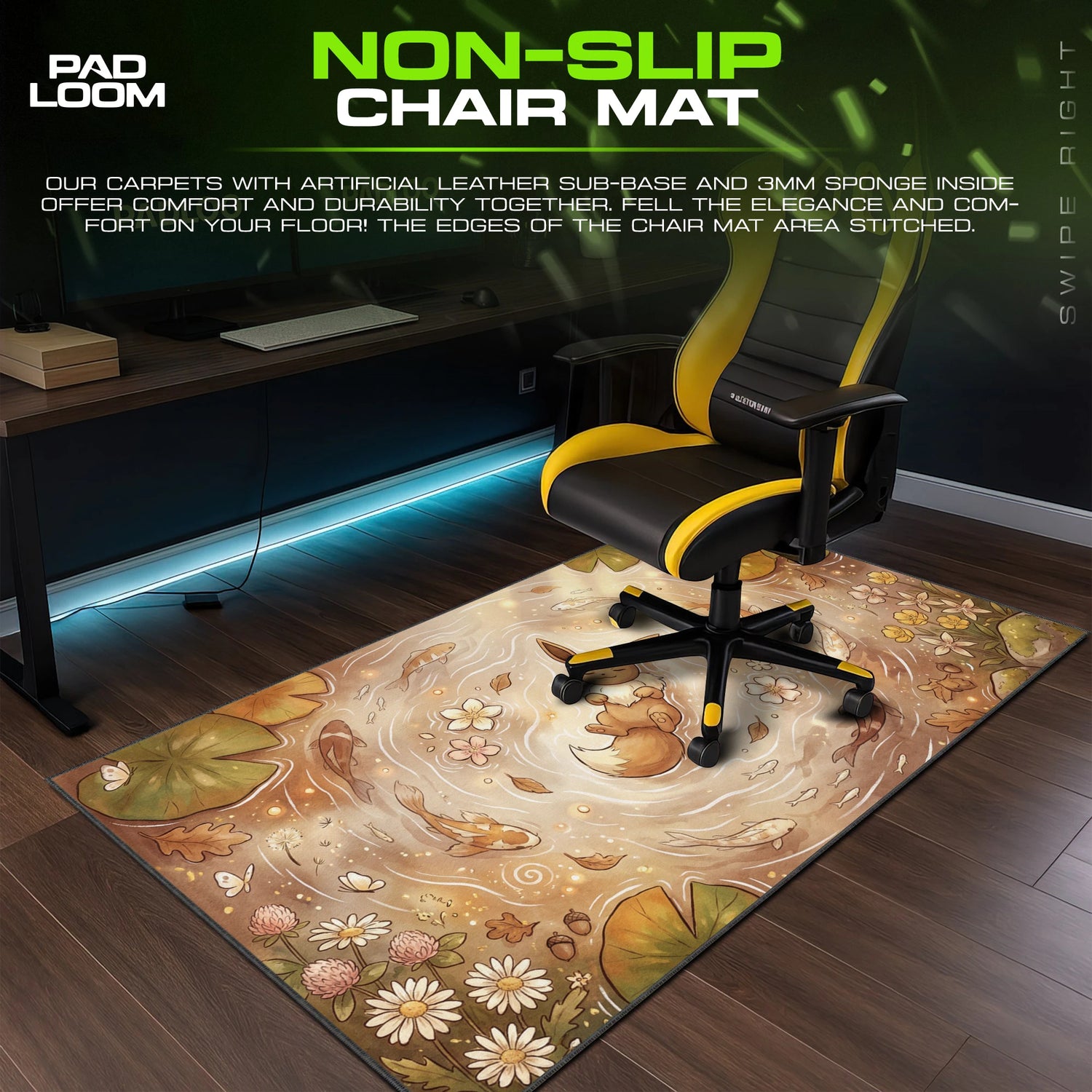 Eevee Amber Pond Mouse Pad - Pokemon Desk Mat