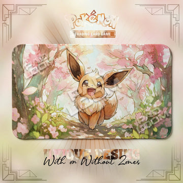 Eevee Blossom Playmat - Pokemon TCG Mat