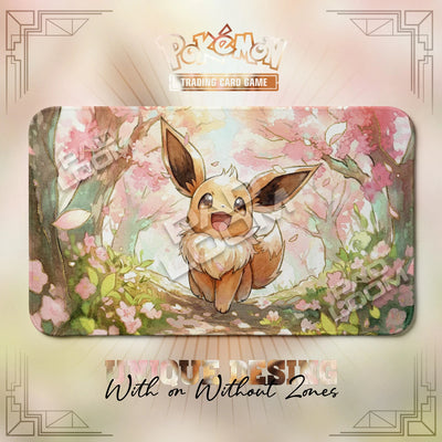 Eevee Blossom Playmat - Pokemon TCG Mat