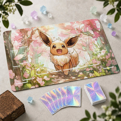 Eevee Blossom Playmat - Pokemon TCG Mat