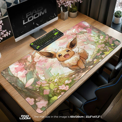 Eevee Kirschblüte Mauspad - Pokémon-Schreibtischunterlage