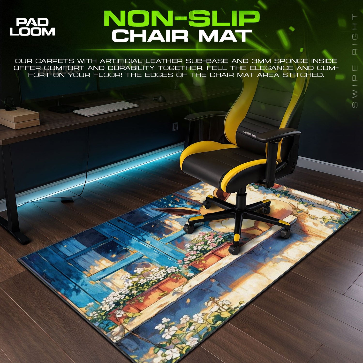 Eevee Cottage Mouse Pad, Pokémon Gaming Mouse Pad Padloom