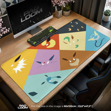 Ghost Type Pokémon Mouse Pad - Neon Spirit Anime Desk Mat Padloom