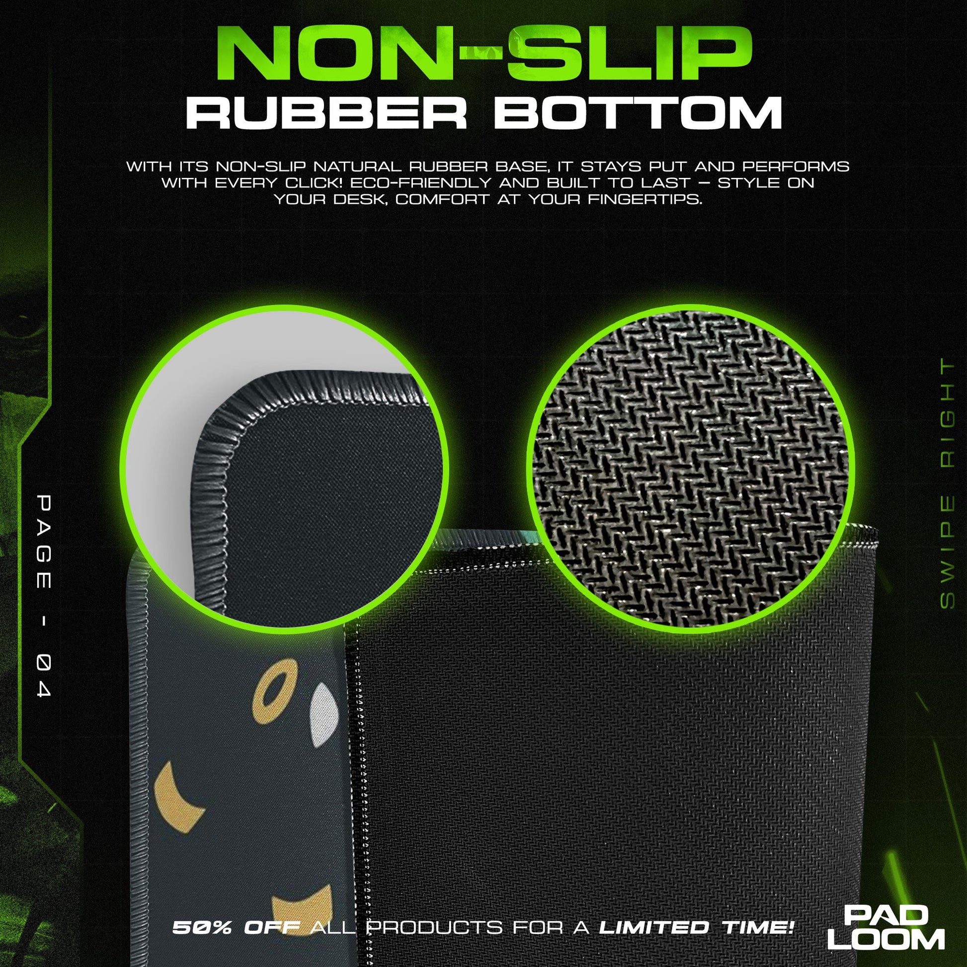 Ghost Type Pokémon Mouse Pad - Neon Spirit Anime Desk Mat Padloom