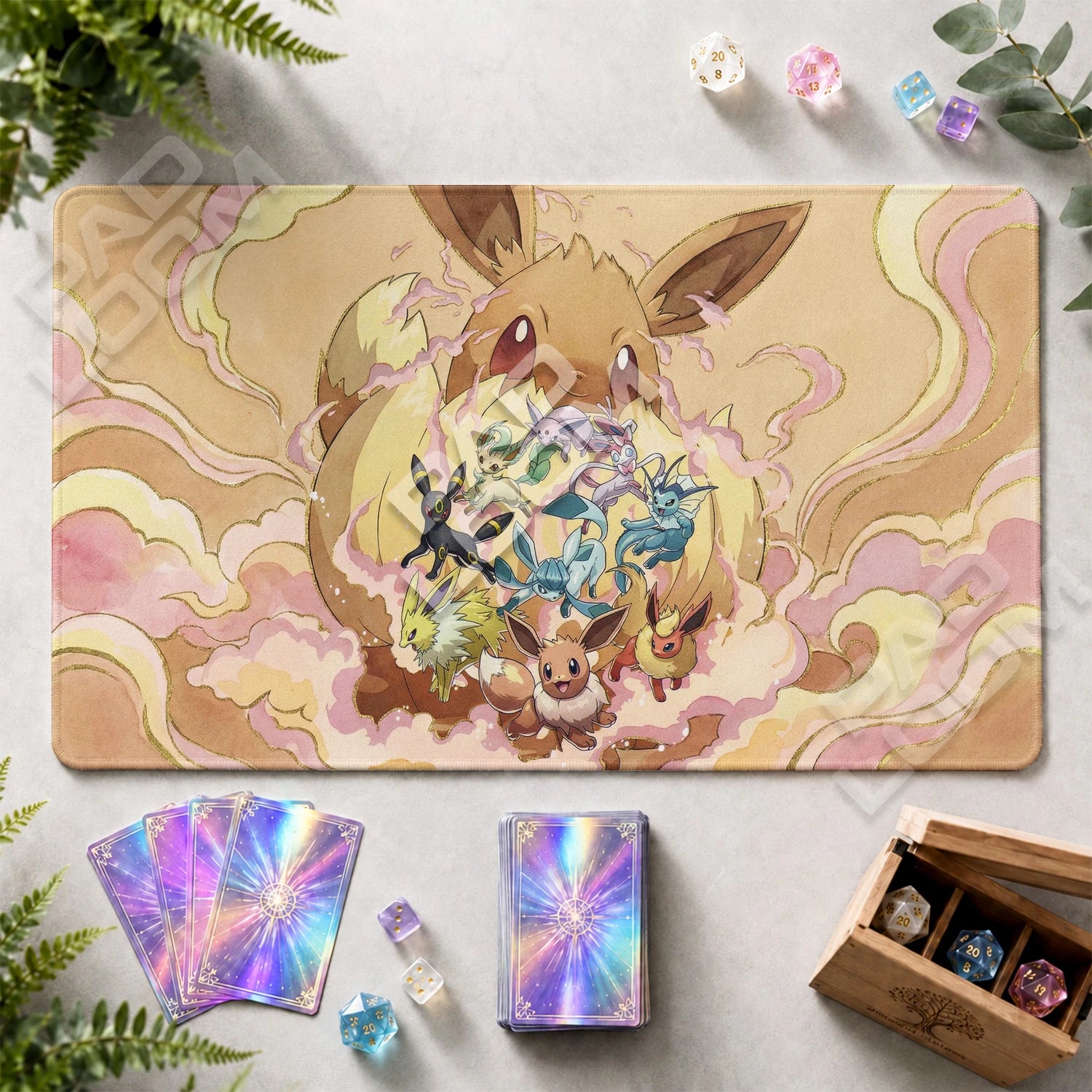Eevee Family Playmat - Pokemon TCG Mat - view 2