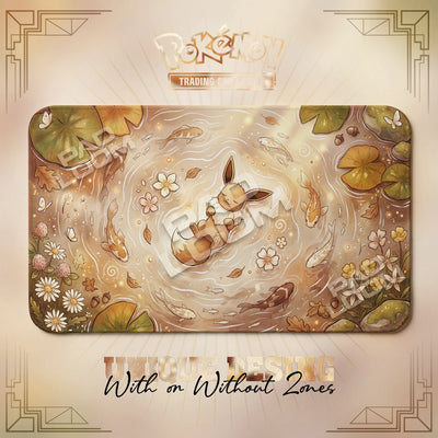Eevee Pond Playmat - Pokemon TCG Mat