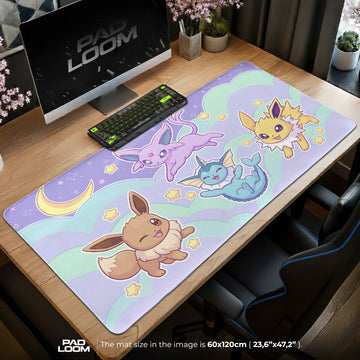 Eeveelution Squad Mouse Pad - Pokémon Desk Mat