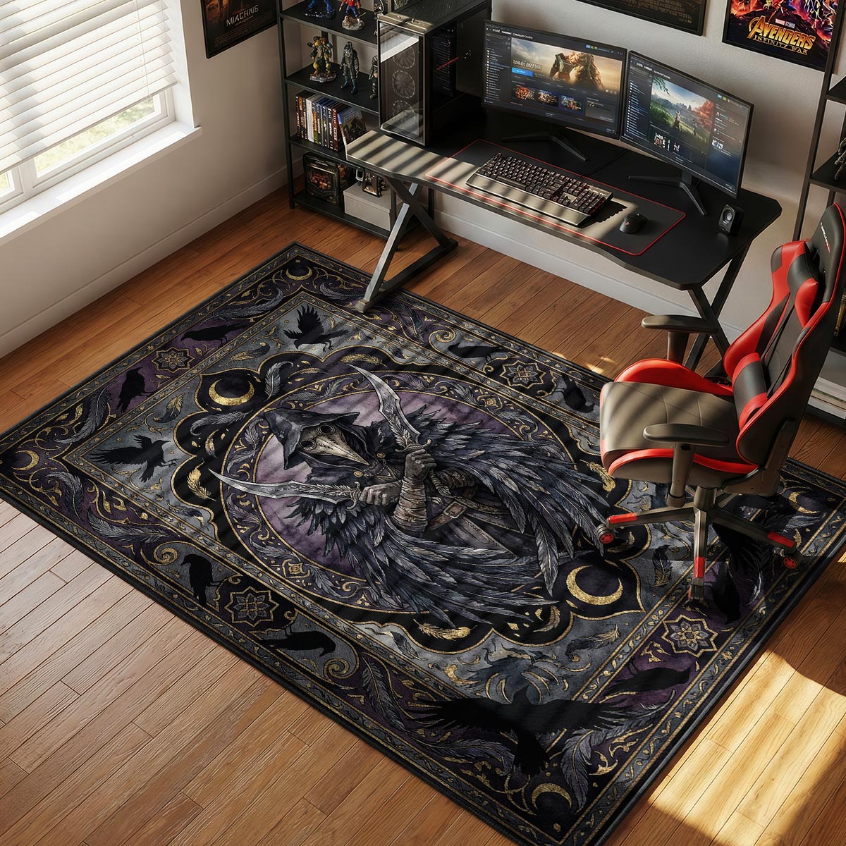 Eileen Crow Gothic Rug - Bloodborne Chair Mat
