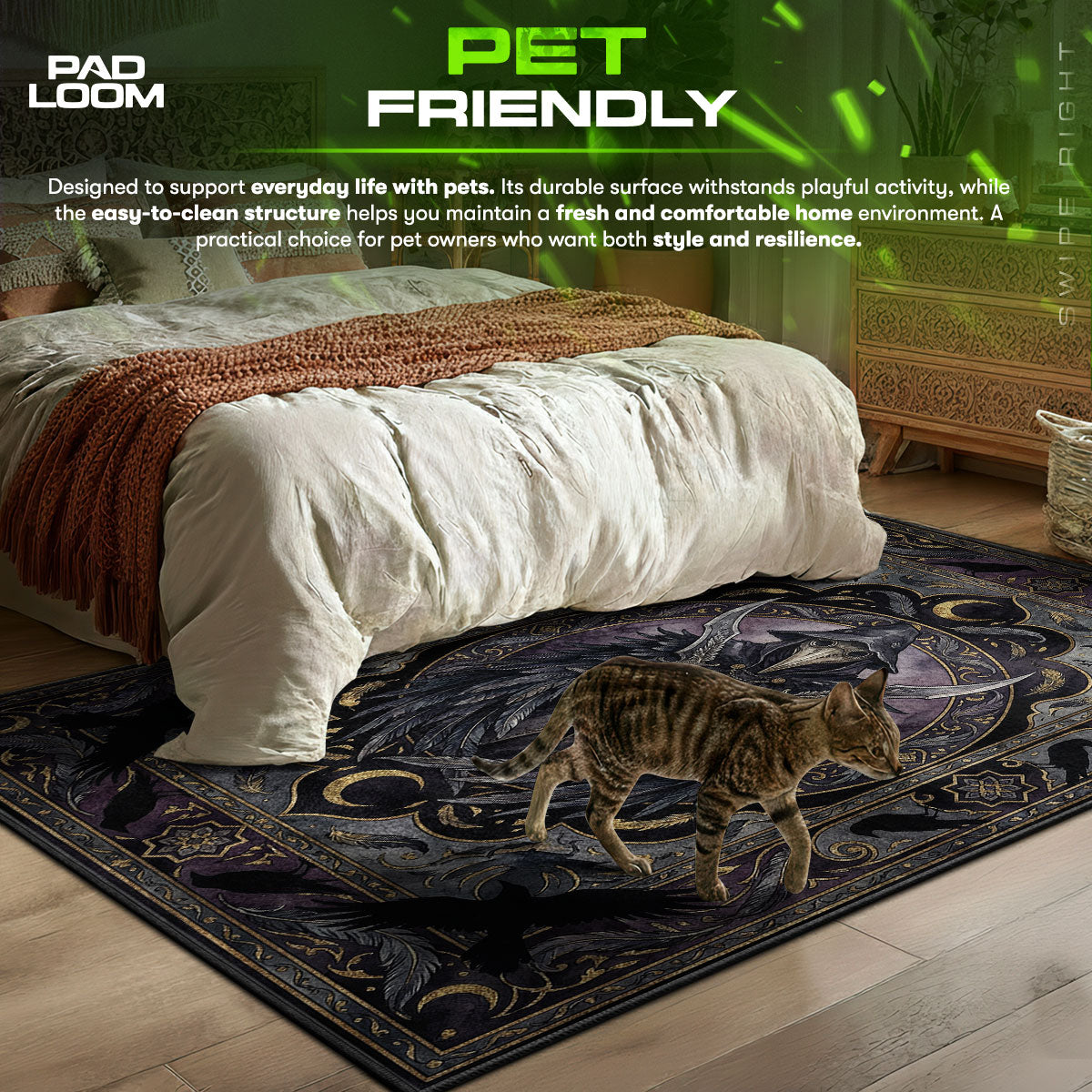 Eileen Crow Gothic Rug - Bloodborne Chair Mat