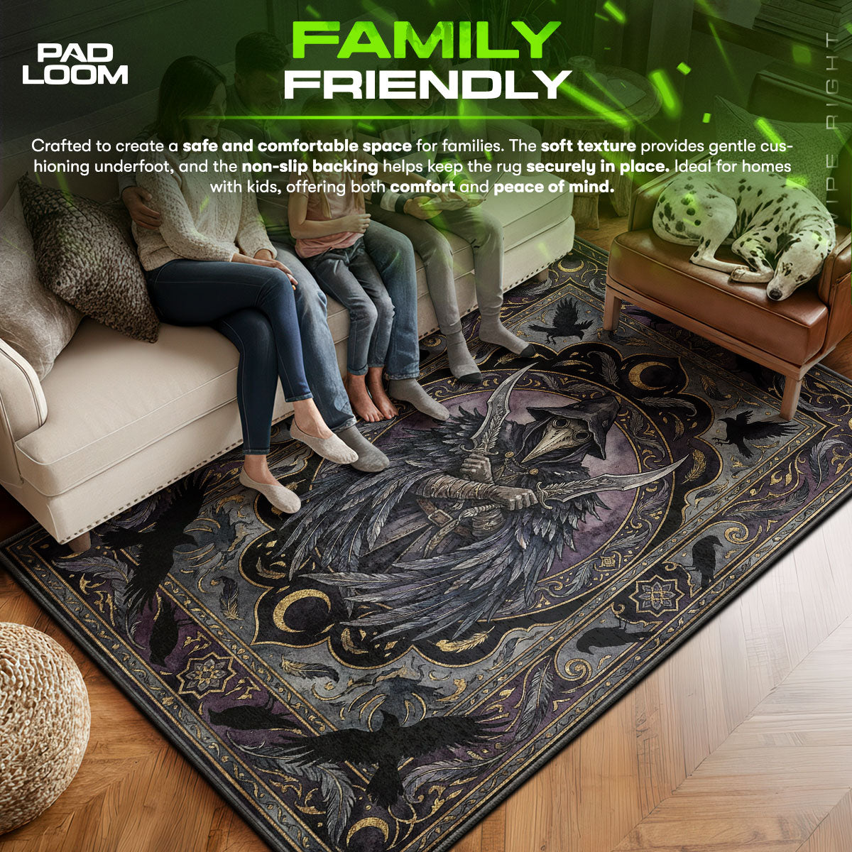 Eileen Crow Gothic Rug - Bloodborne Chair Mat