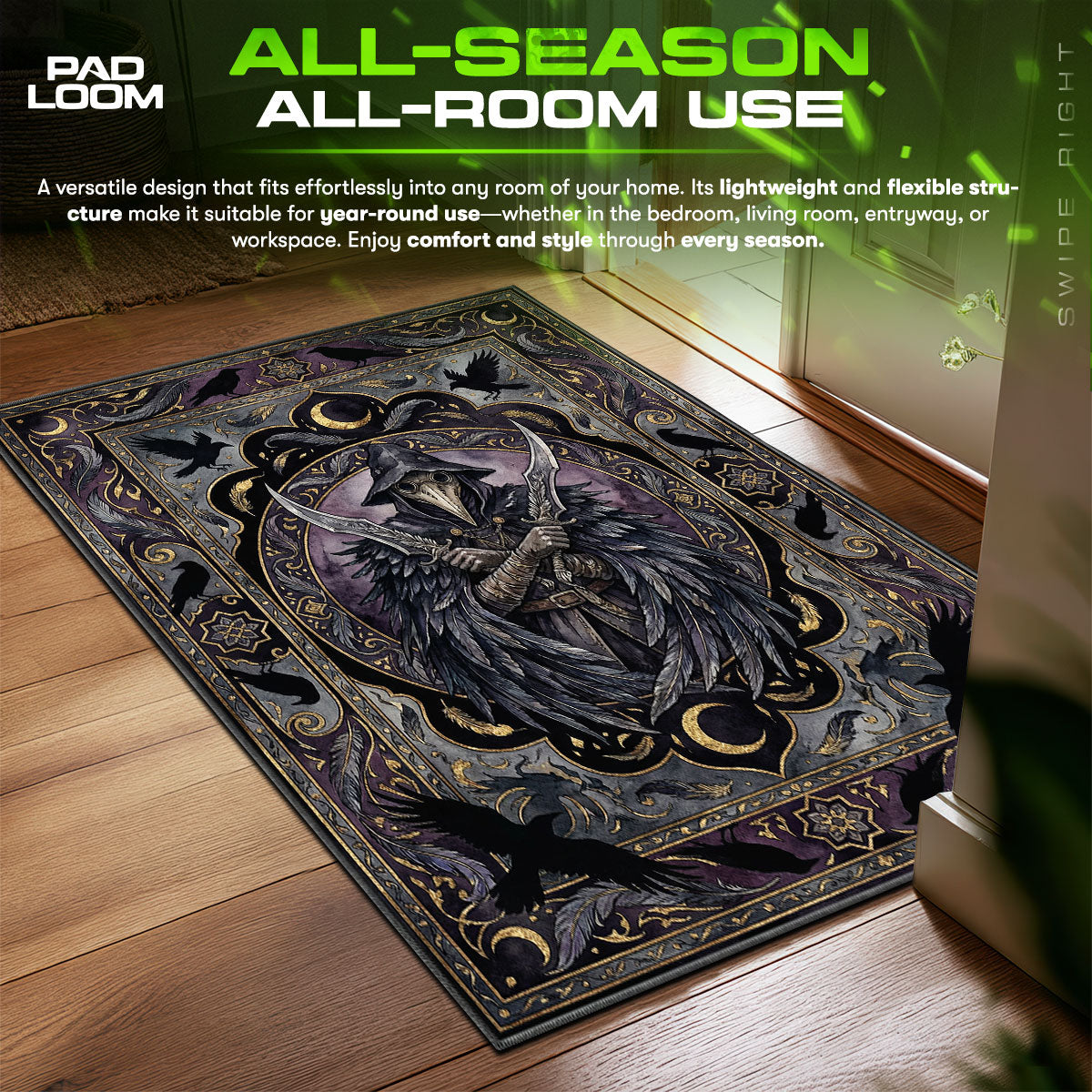 Eileen Crow Gothic Rug - Bloodborne Chair Mat