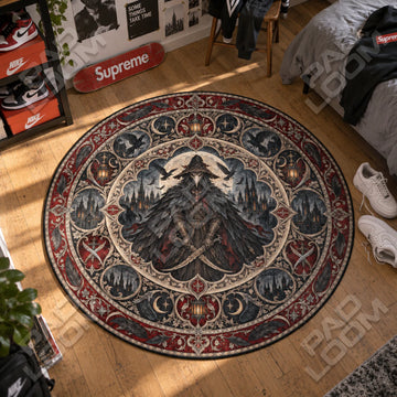 Eileen Moonlit Round Rug - Bloodborne Chair Mat
